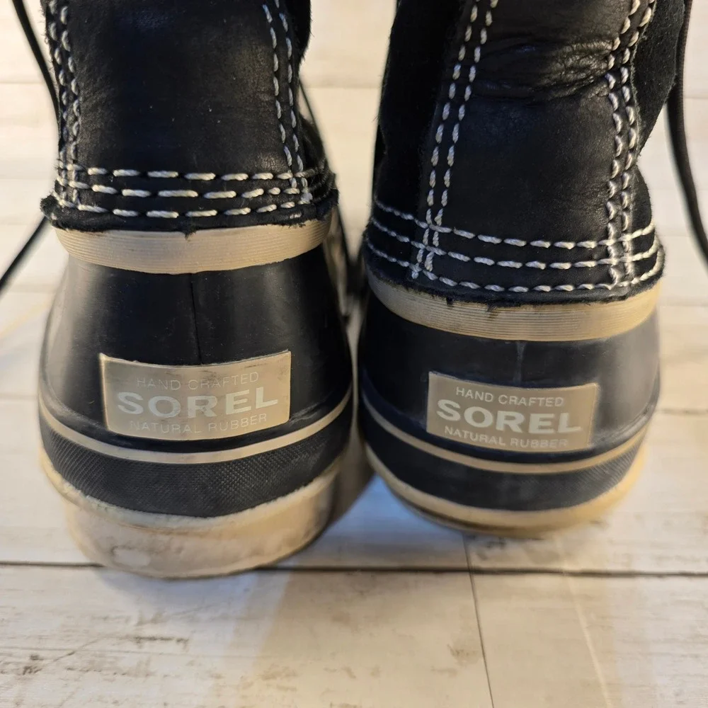Sorel Joan of Arctic Black Waterproof Winter Boots Faux Fur NL1540-010 Womens 11